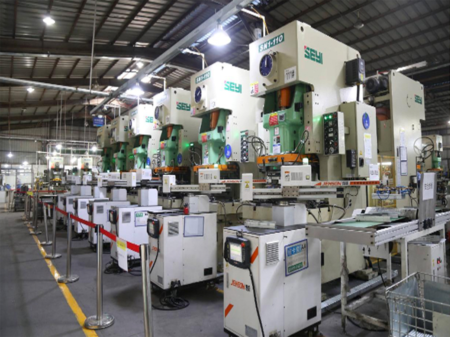 電高壓鍋蓋自動沖壓線